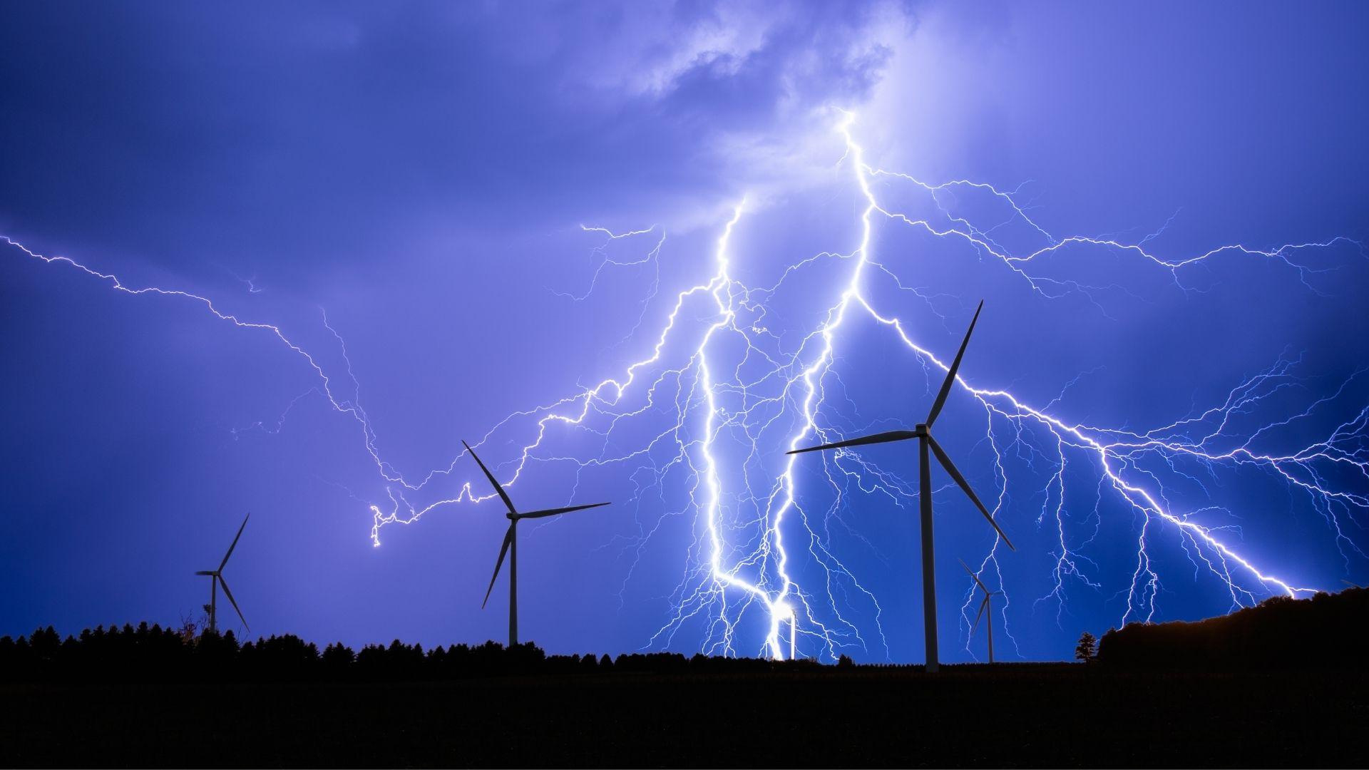 Challenges with lightning strikes on wind turbines.