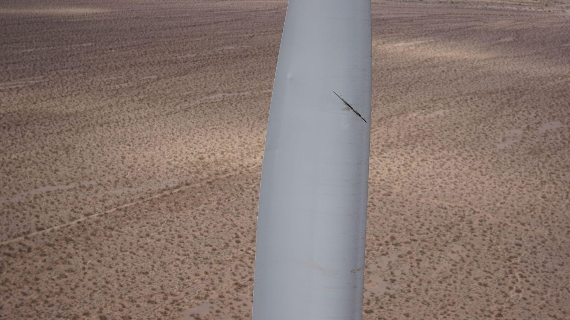 With lightning detection you detect damaged rotor blades.