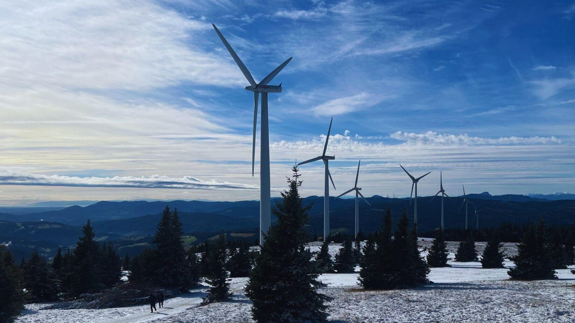 Wind farm in Austria